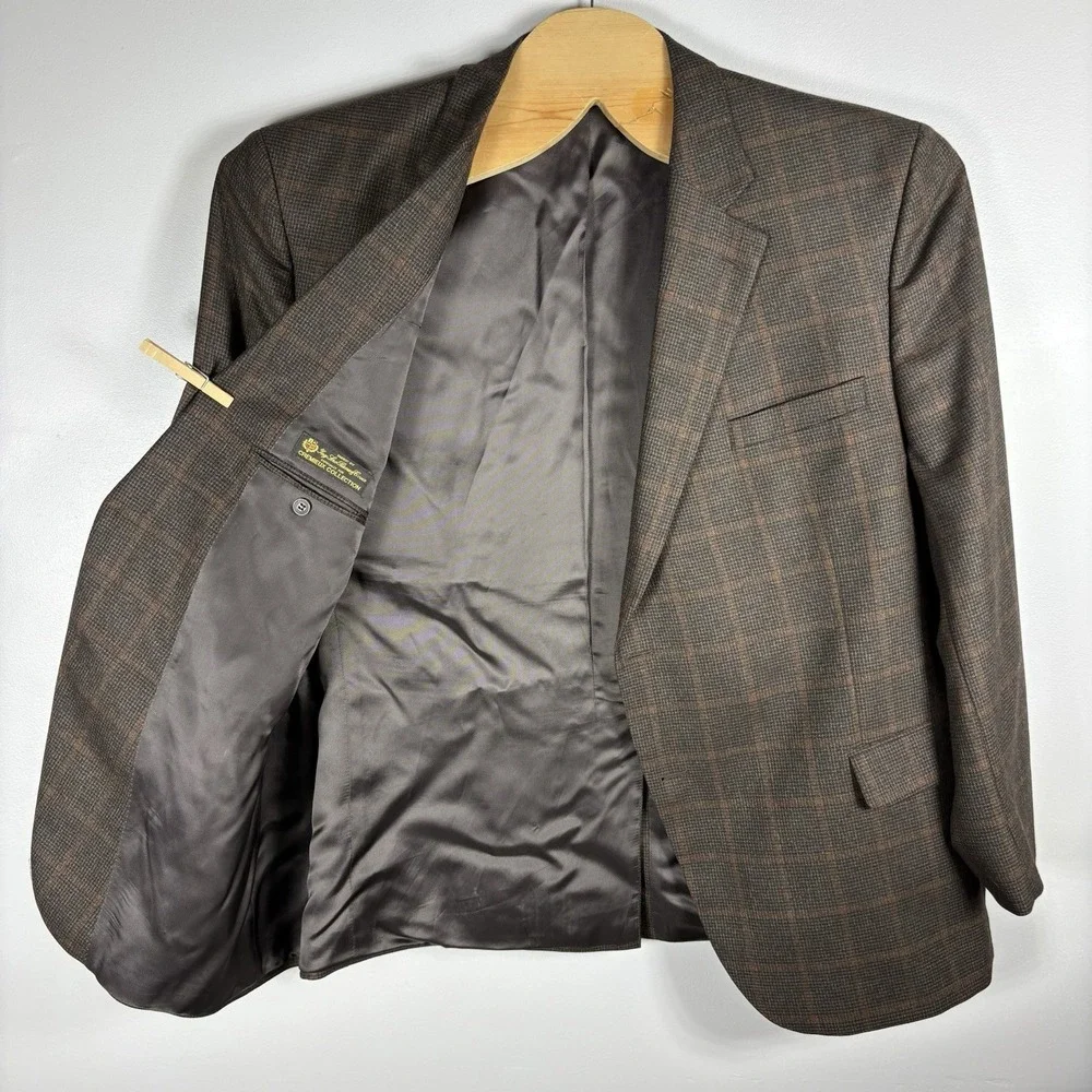 Cremieux Collection Men's 52R Loro Piana 100% Wool Denverwood Sport Coat Blazer